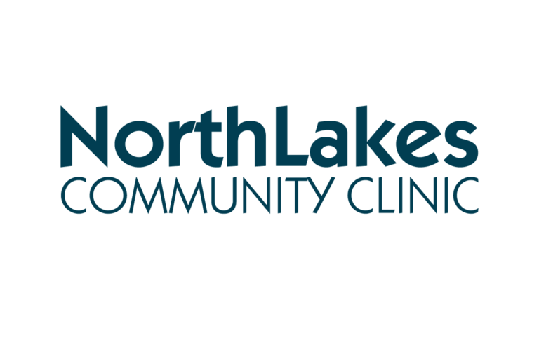 NorthLakes Community Clinic logo with blue text