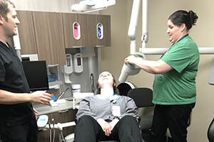 Wheelchair lift for dental chair