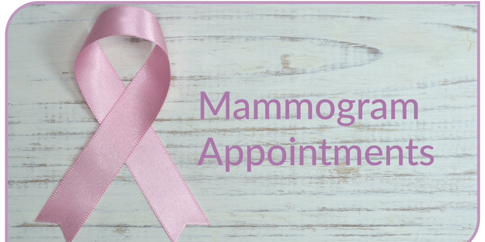 FB Graphic Mammogram Appointments