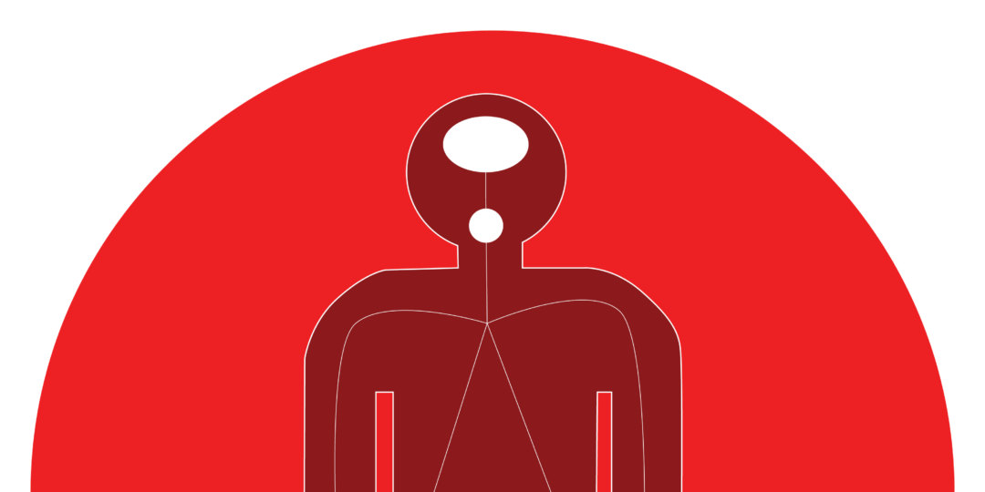 Pediatric Therapies Icon of human body with lines connecting different parts of the body