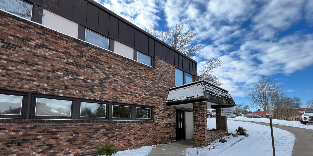 Outside of clinic building in winter