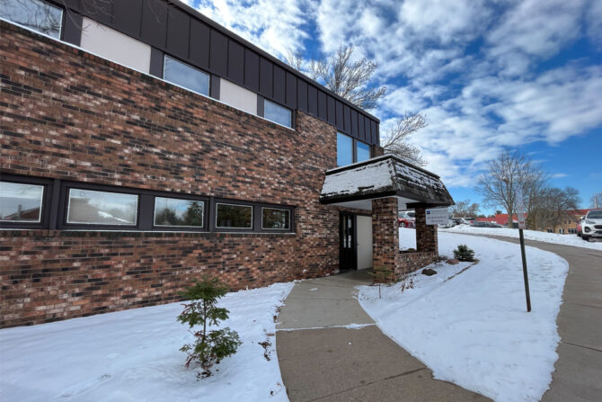 Outside of clinic building in winter