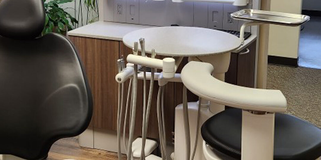 Dental equipment in dental room