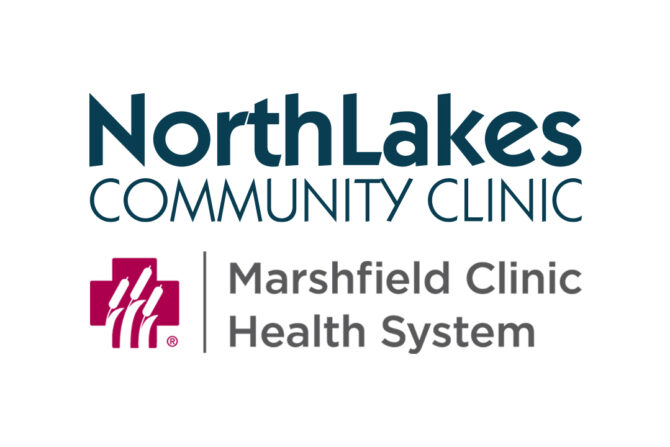NorthLakes Community Clinic logo and Marshfield Clinic Health System logo