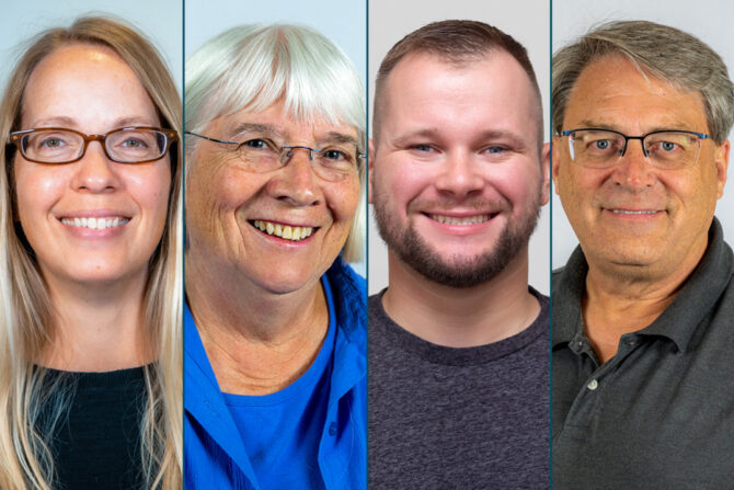 Four More NorthLakes Community Clinic Providers Join Eau Claires Care Team 4 provider headshots next to each other. 2 women and 2 men.