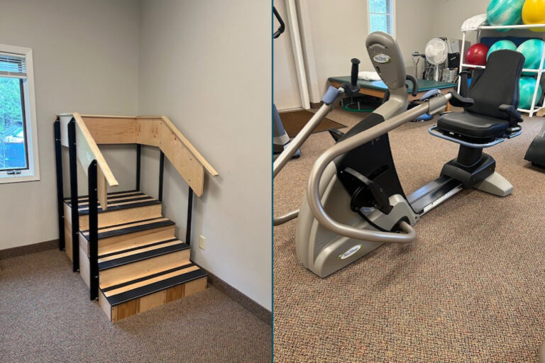 Physical therapy equipment.