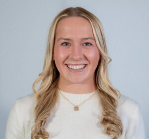 headshot long hair blond